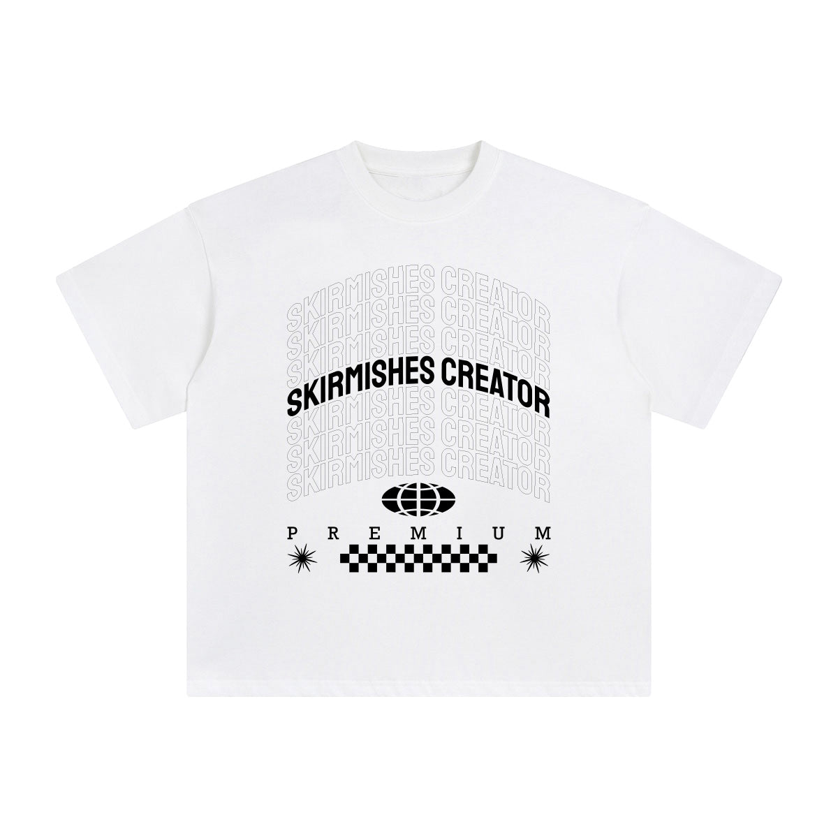 Skirmishes Creator Abstract Graphic Tee-INNBLAC Fashion Apparel