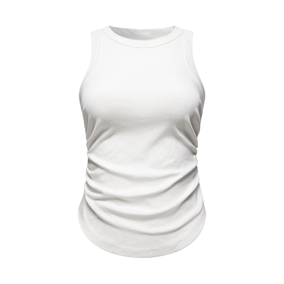 Stone Wash Dip Hem Crop Top 9.5oz-INNBLAC Fashion Apparel