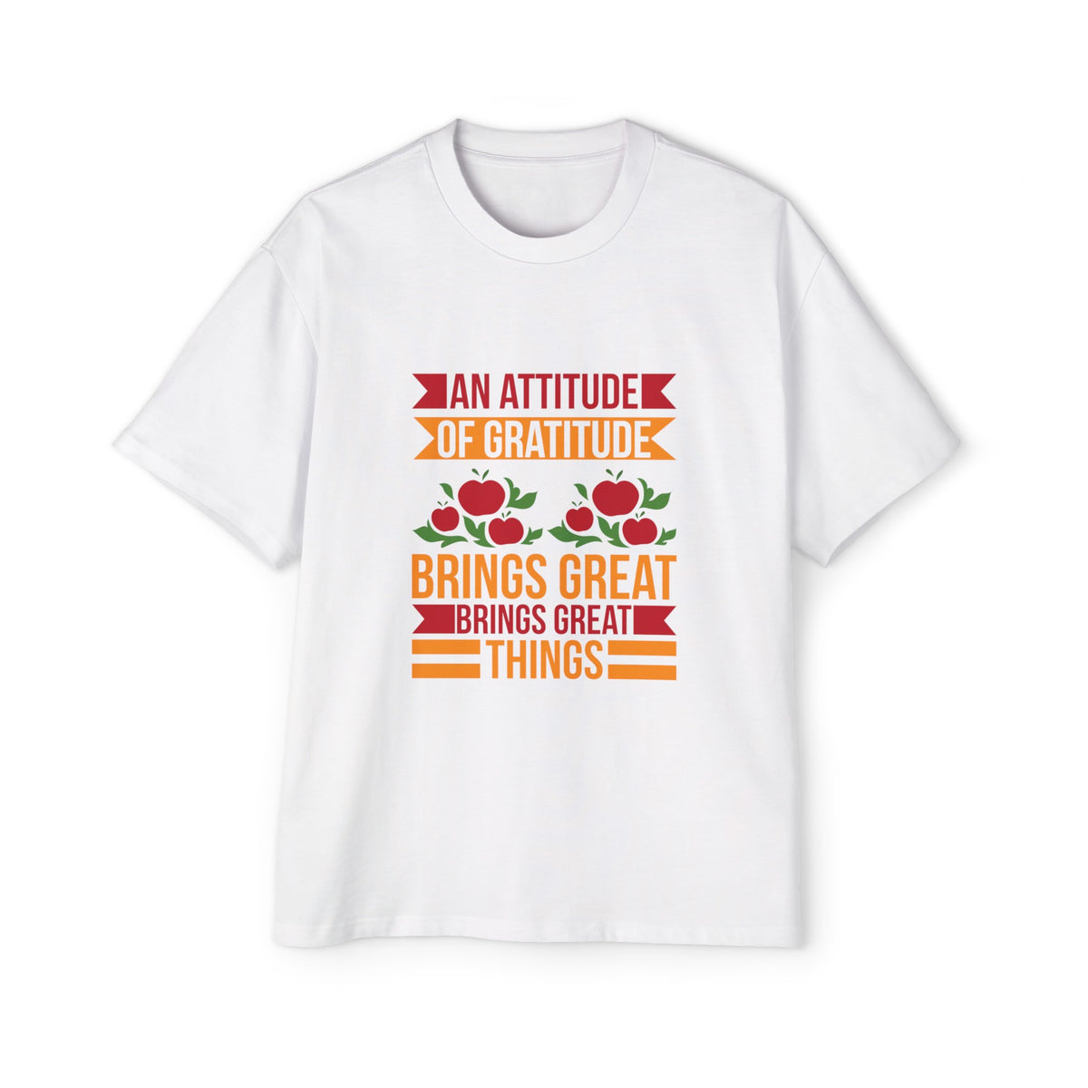Slogan & Apples Graphic Tee-INNBLAC Fashion Apparel