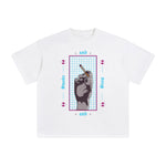 Smoke and Sleep Abstract Graphic Tee-INNBLAC Fashion Apparel