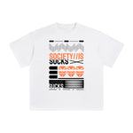 Society is Sucks Abstract Graphic Tee-INNBLAC Fashion Apparel