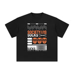 Society is Sucks Abstract Graphic Tee-INNBLAC Fashion Apparel