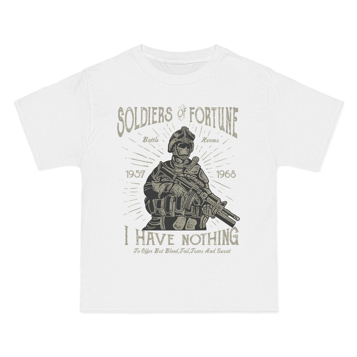 Soldiers Of Fortune Retro Graphic Tee-INNBLAC Fashion Apparel