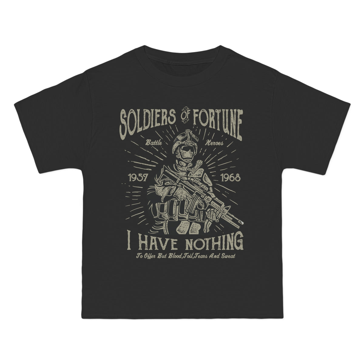 Soldiers Of Fortune Retro Graphic Tee-INNBLAC Fashion Apparel