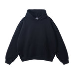 Oversized Plush Lining Plain Hoodie-INNBLAC Fashion Apparel