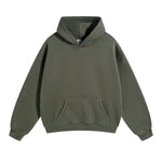 Oversized Plush Lining Plain Hoodie-INNBLAC Fashion Apparel