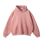 Oversized Plush Lining Plain Hoodie-INNBLAC Fashion Apparel