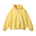 Oversized Plush Lining Plain Hoodie-INNBLAC Fashion Apparel