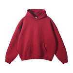Oversized Plush Lining Plain Hoodie-INNBLAC Fashion Apparel
