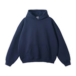 Oversized Plush Lining Plain Hoodie-INNBLAC Fashion Apparel