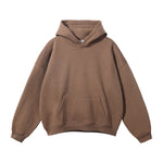 Oversized Plush Lining Plain Hoodie-INNBLAC Fashion Apparel