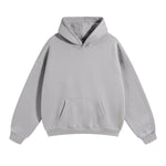 Oversized Plush Lining Plain Hoodie-INNBLAC Fashion Apparel