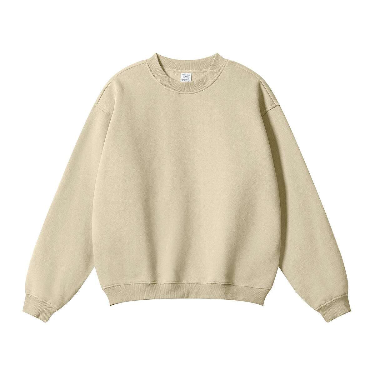 Solid French Terry Oversized Sweatshirt-INNBLAC Fashion Apparel