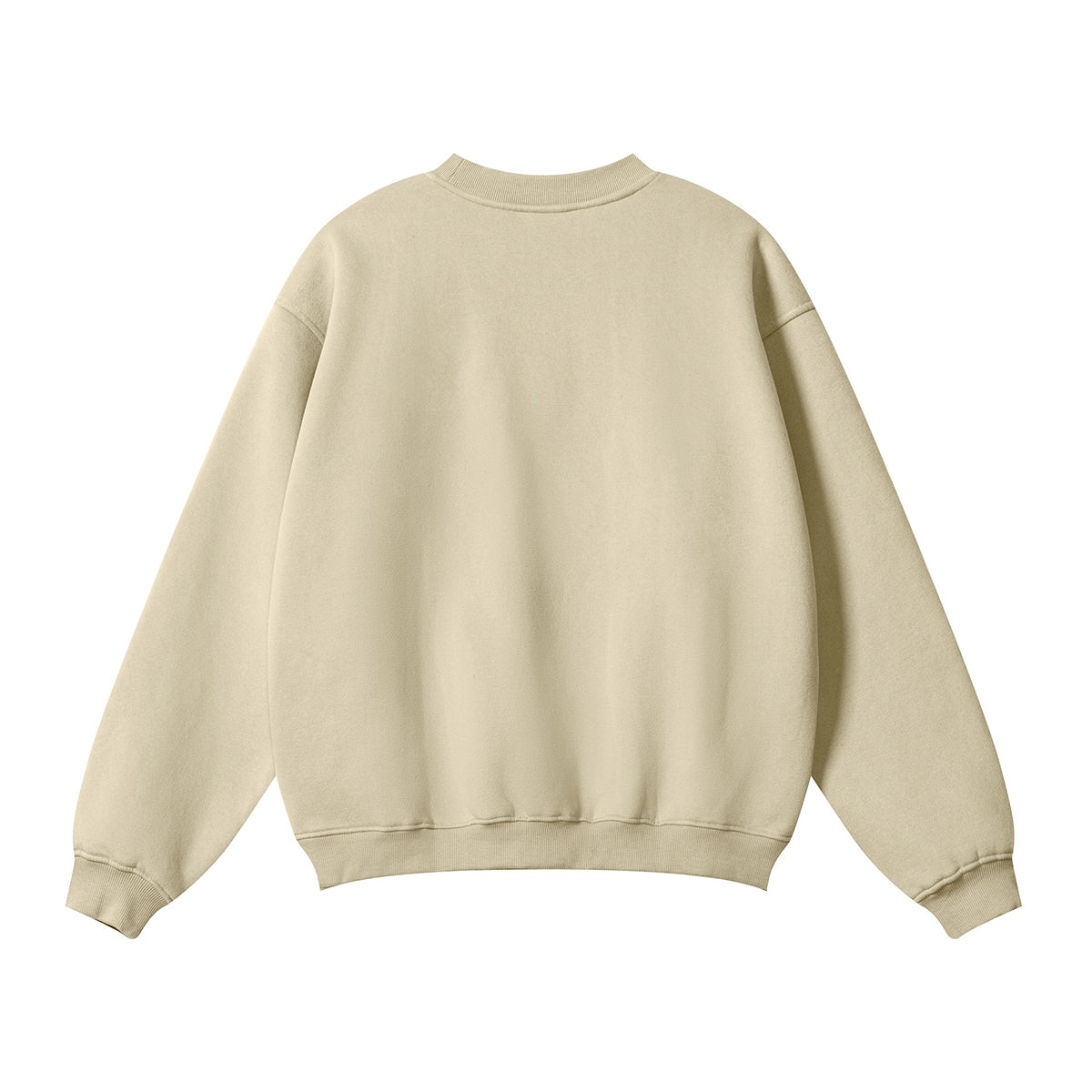 Solid French Terry Oversized Sweatshirt-INNBLAC Fashion Apparel