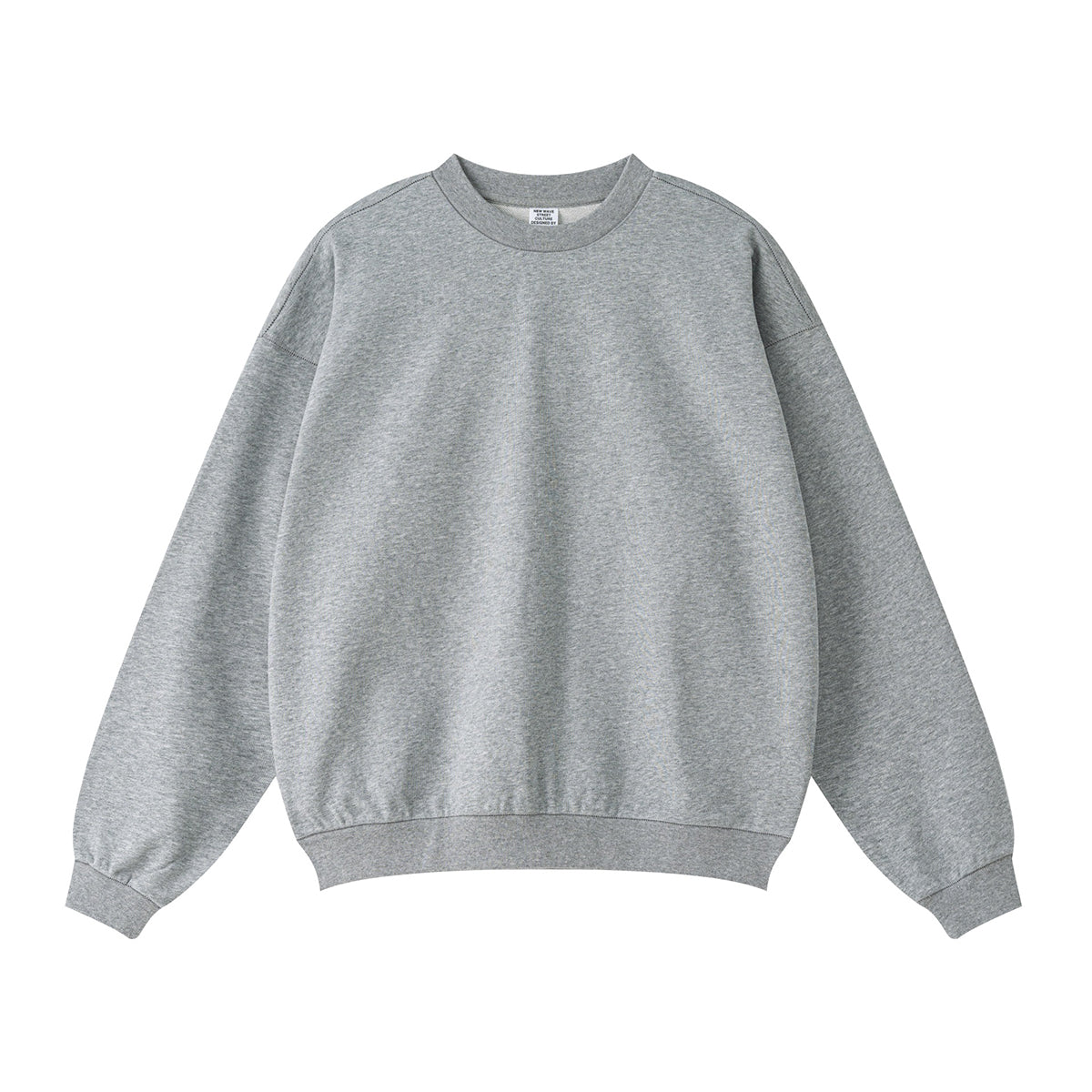 Solid Crew Neck Comfort Sweatshirt-INNBLAC Fashion Apparel