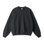 Solid Crew Neck Comfort Sweatshirt-INNBLAC Fashion Apparel