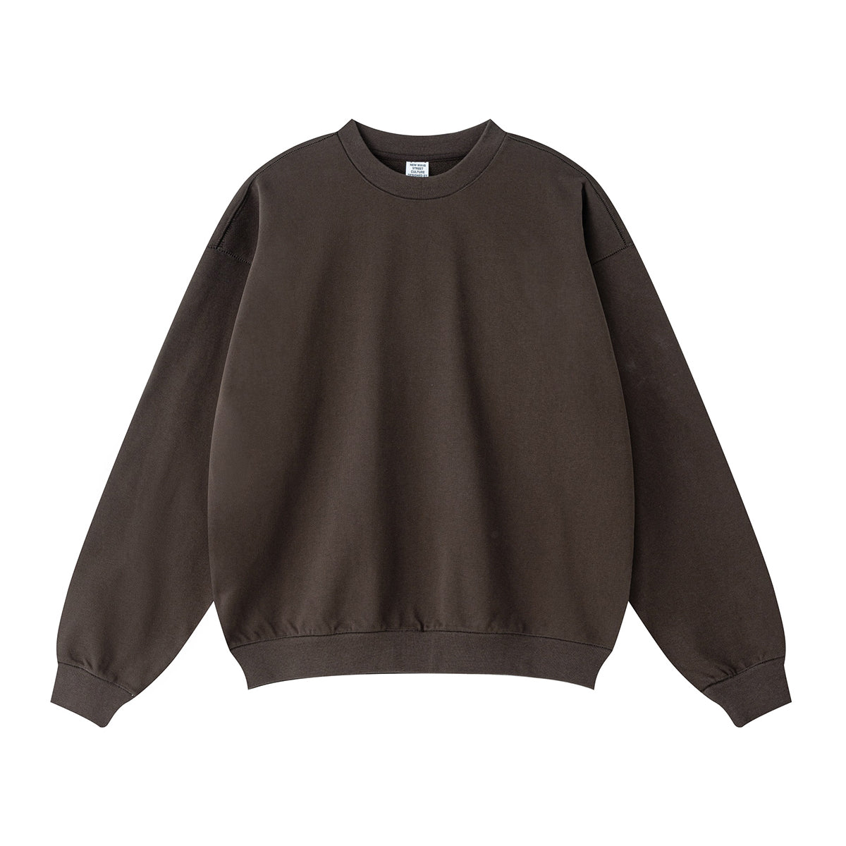 Solid Crew Neck Comfort Sweatshirt-INNBLAC Fashion Apparel