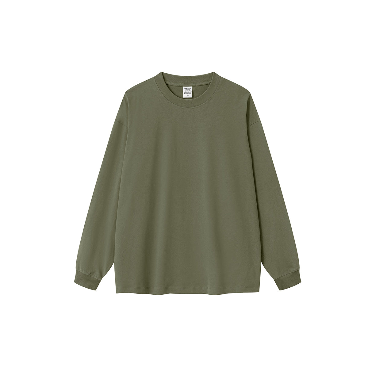 Solid Color Crewneck Sweatshirt-INNBLAC Fashion Apparel