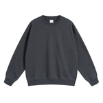 Solid Color French Terry Sweatshirt-INNBLAC Fashion Apparel