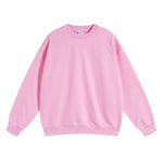 Solid Color French Terry Sweatshirt-INNBLAC Fashion Apparel