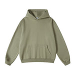 Solid Color Kangaroo Pocket Hoodie-INNBLAC Fashion Apparel