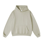 Solid Color Kangaroo Pocket Hoodie-INNBLAC Fashion Apparel