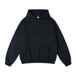 Solid Color Kangaroo Pocket Hoodie-INNBLAC Fashion Apparel