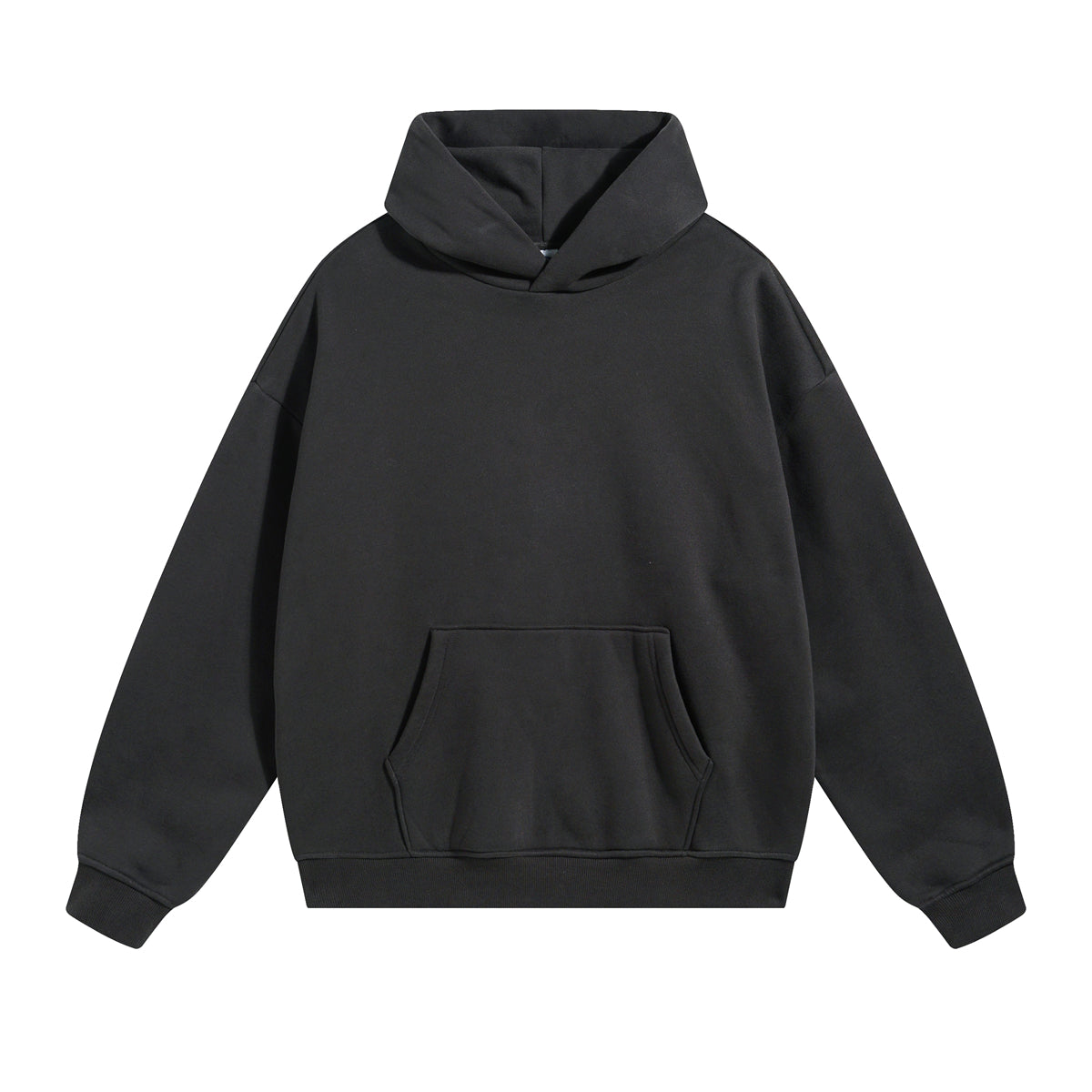 Solid Color Plush Lining Pullover Hoodie-INNBLAC Fashion Apparel