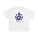 Space Bottle & Lotus Graphic Tee-INNBLAC Fashion Apparel