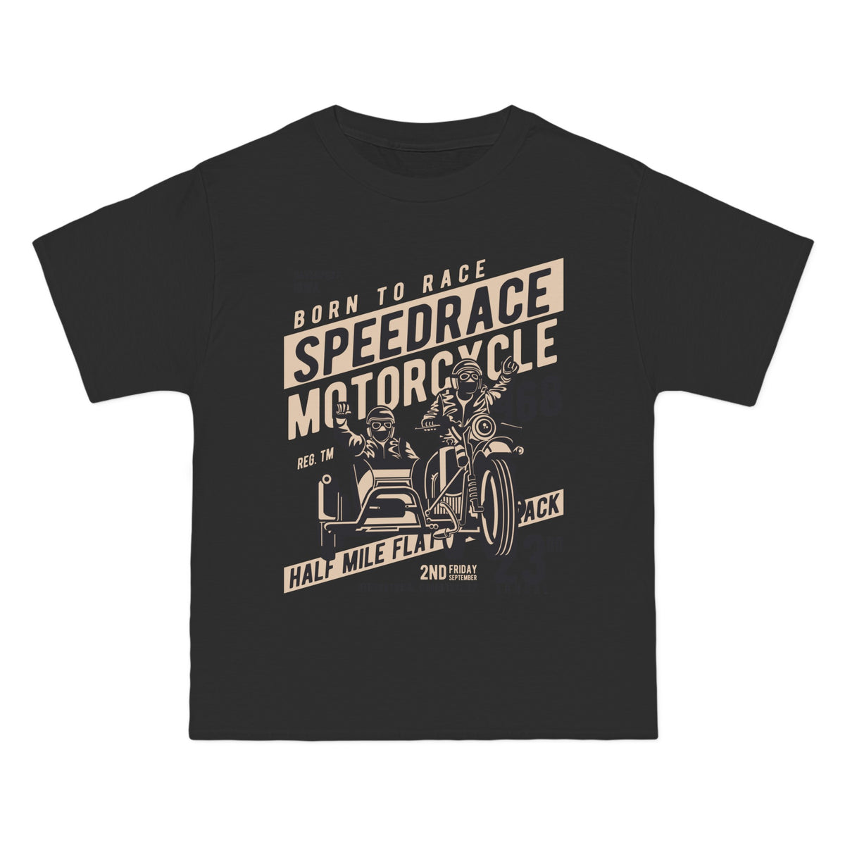 Speedrace Motorcycle Retro Graphic Tee-INNBLAC Fashion Apparel