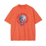 Stay Focus On Goal Always Graphic Washed Tee-INNBLAC Fashion Apparel