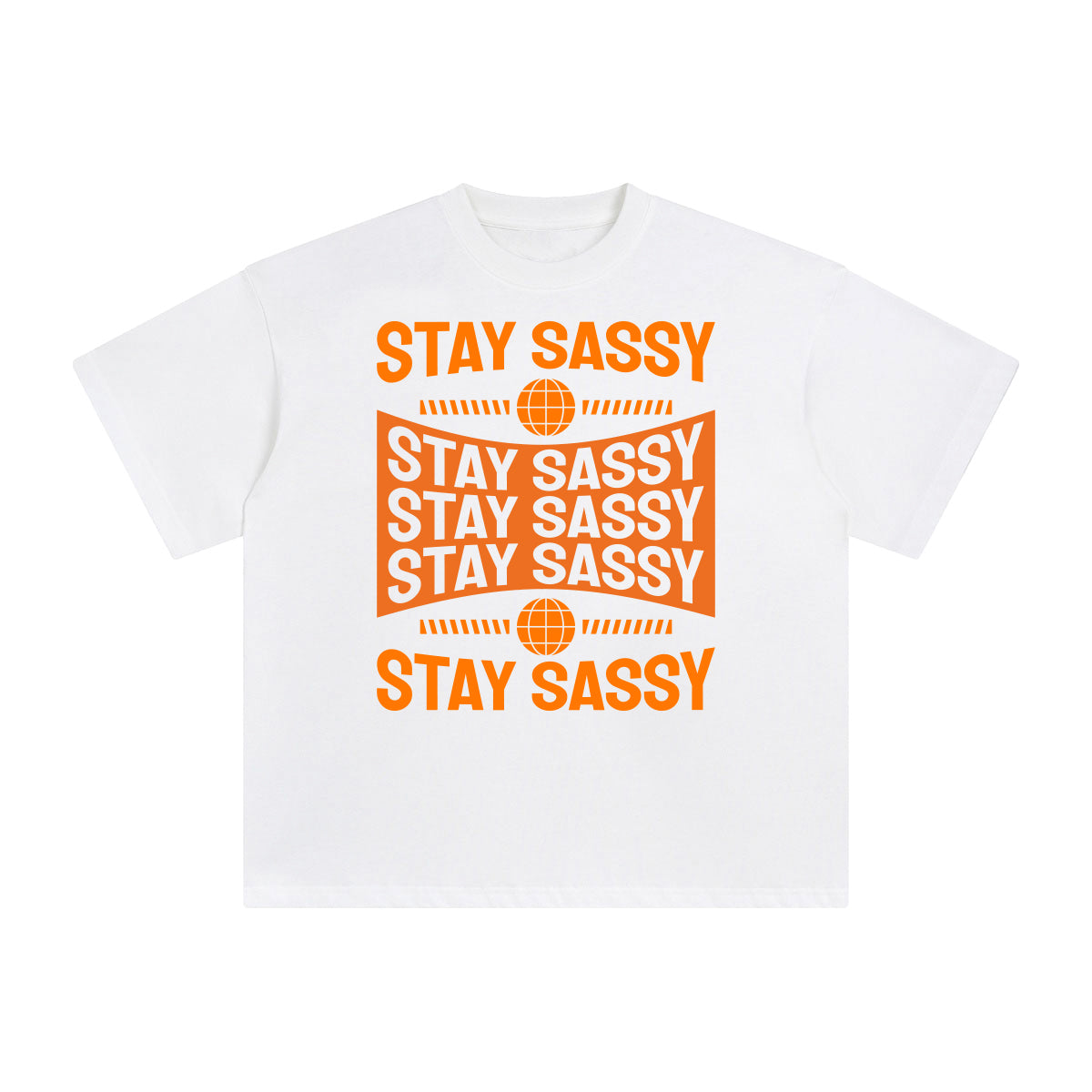 Stay Sassy Abstract Graphic Tee-INNBLAC Fashion Apparel