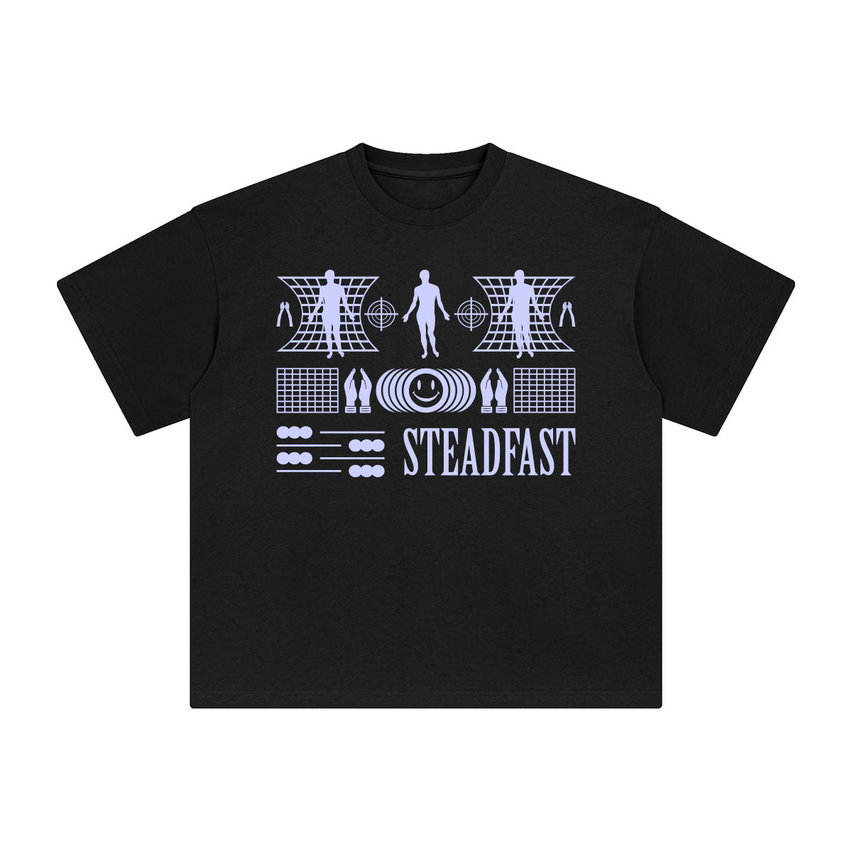 Steadfast Abstract Graphic Tee-INNBLAC Fashion Apparel
