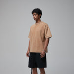 Stone Wash Thick Boxy T Shirt 8oz-INNBLAC Fashion Apparel