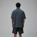 Stone Wash Heavy Collar T Shirt 7.5oz-INNBLAC Fashion Apparel