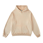 Stone Wash Kangaroo Pocket Hoodie-INNBLAC Fashion Apparel