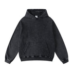 Stone Wash Kangaroo Pocket Hoodie-INNBLAC Fashion Apparel