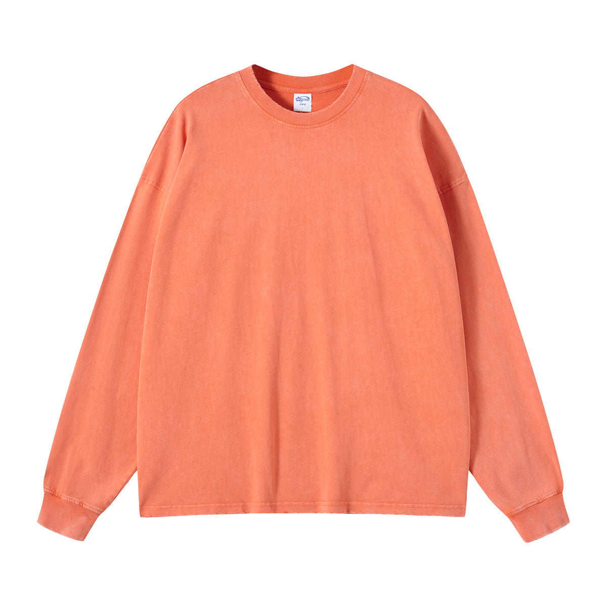 Stone Wash Long Sleeve T Shirt-INNBLAC Fashion Apparel