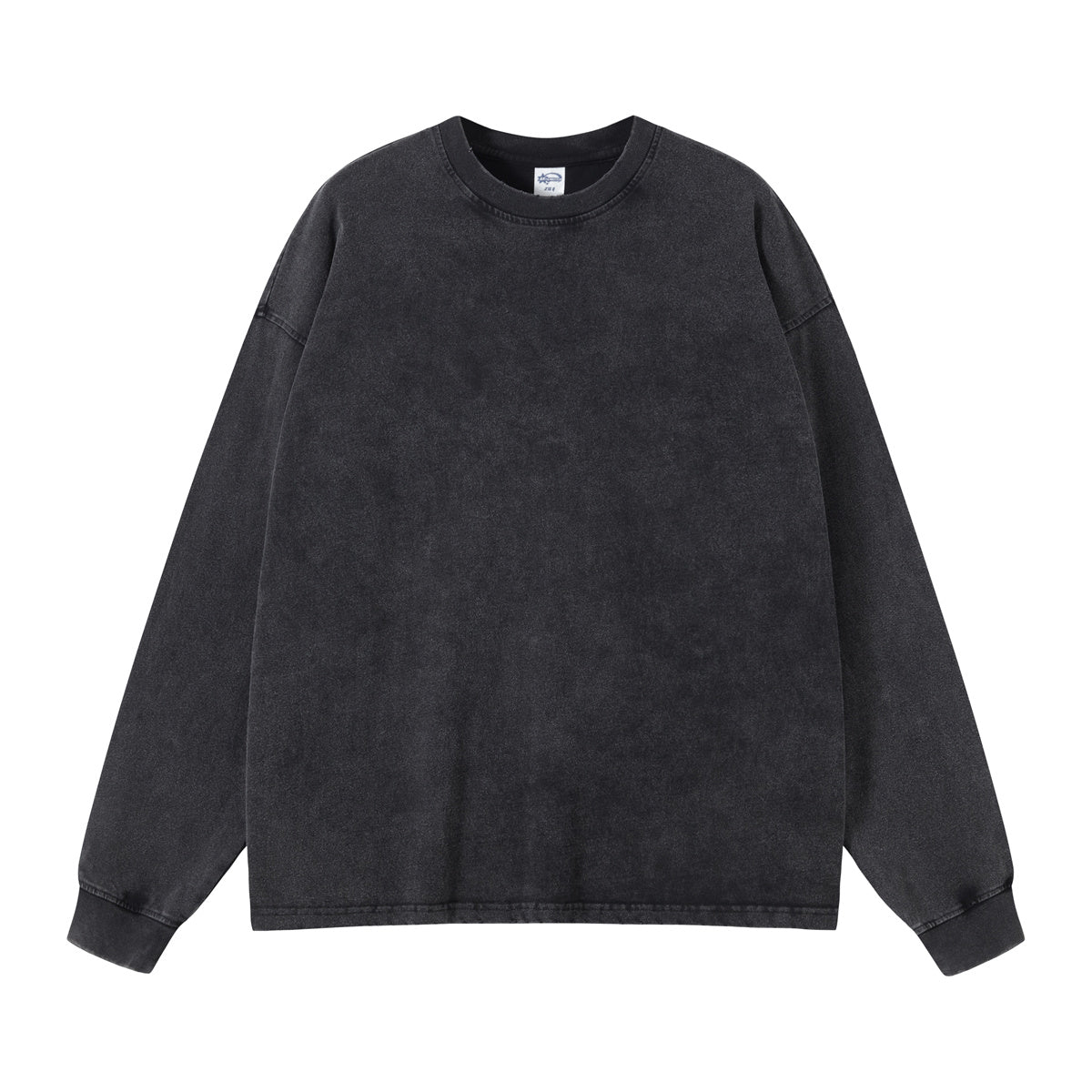 Stone Wash Long Sleeve T Shirt-INNBLAC Fashion Apparel