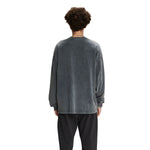 Stone Wash Long Sleeve T Shirt-INNBLAC Fashion Apparel