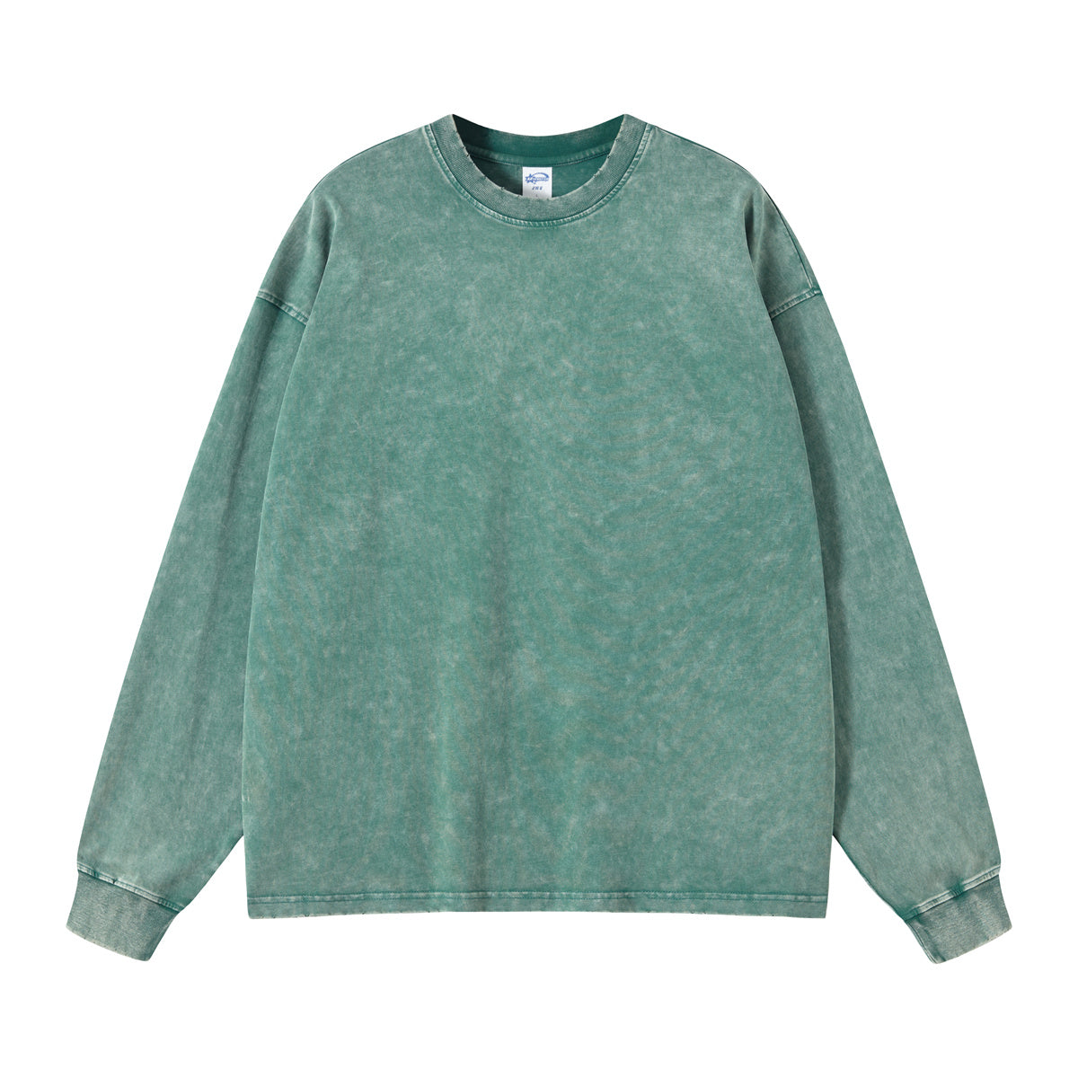 Stone Wash Long Sleeve T Shirt-INNBLAC Fashion Apparel