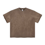 Stone Wash Super Heavyweight T Shirt 10.5oz-INNBLAC Fashion Apparel