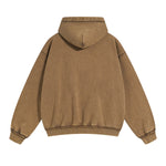 Women's Stone Wash Double Slider Zip Hoodie-INNBLAC Fashion Apparel