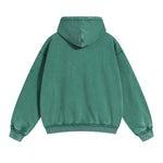 Women's Stone Wash Double Slider Zip Hoodie-INNBLAC Fashion Apparel