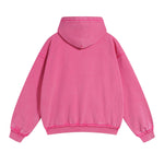 Women's Stone Wash Double Slider Zip Hoodie-INNBLAC Fashion Apparel