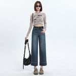 Straight Leg Ankle Jeans-INNBLAC Fashion Apparel