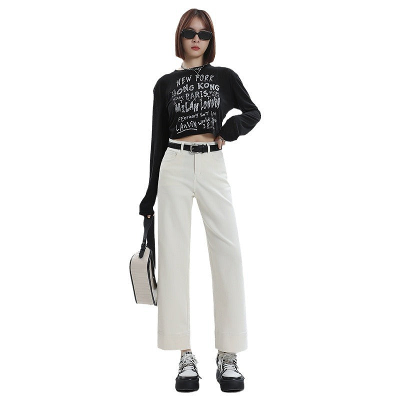 Straight Leg Ankle Jeans-INNBLAC Fashion Apparel