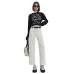 Straight Leg Ankle Jeans-INNBLAC Fashion Apparel