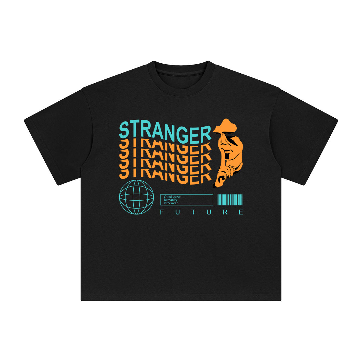 Stranger Abstract Art Graphic Tee-INNBLAC Fashion Apparel