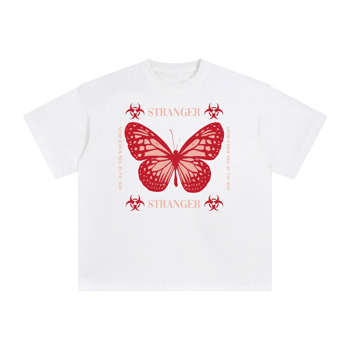 Stranger Abstract Graphic Tee-INNBLAC Fashion Apparel